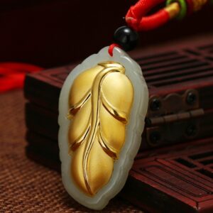 Nephrite Inlaid 24K Gold Leaf