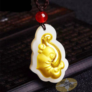 Nephrite Inlaid 24K Gold Ruyi